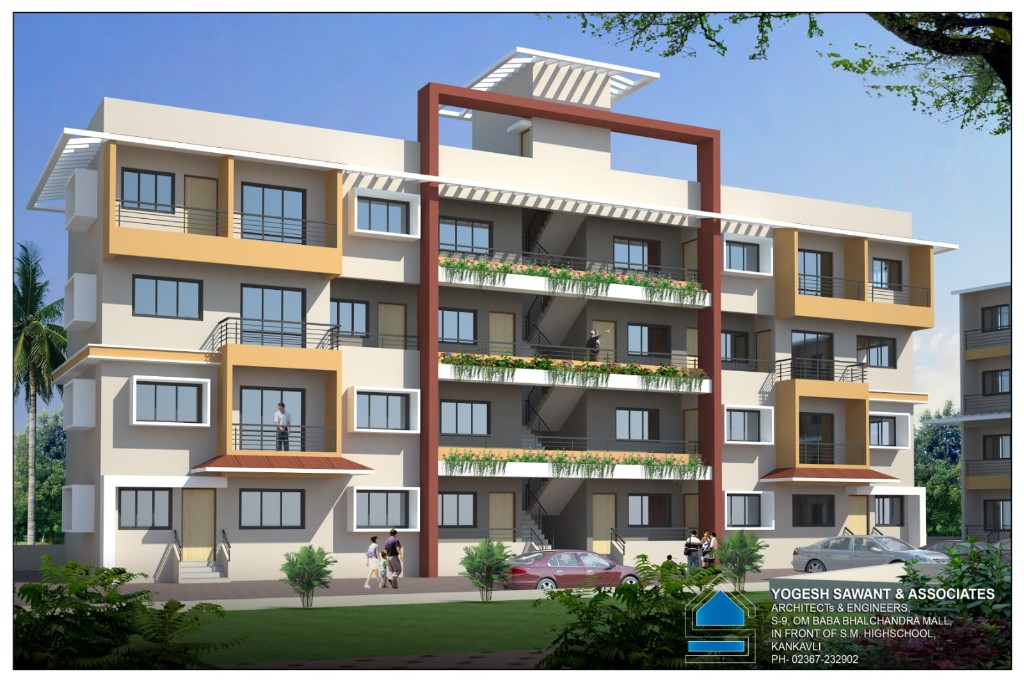 Architect's impression of Paradise Homes Wing B